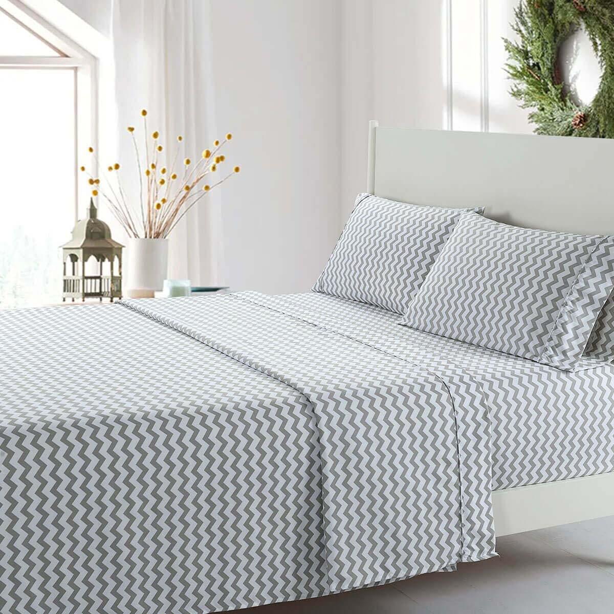 Printed Heavyweight Microfiber Sheet Sets (4 Patterns)