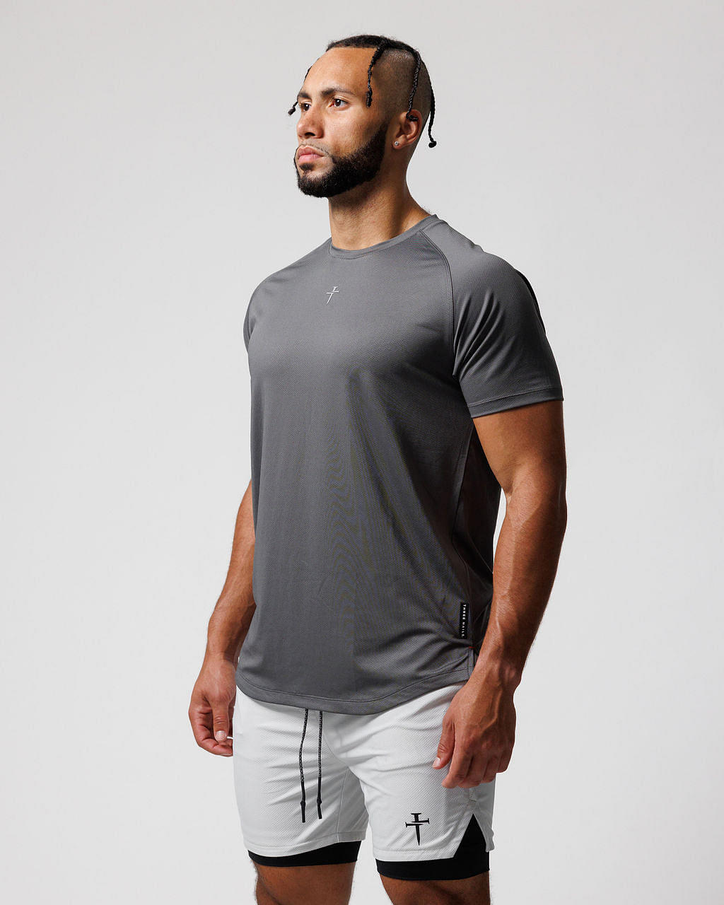 Pro-Tech Tee "Cross" - Space Grey