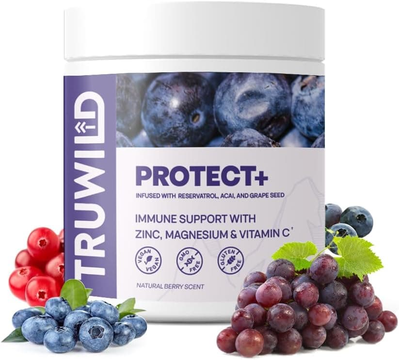 Protect+ Vegan Immune Support & Antioxidant – All Natural Vitamin C + Zinc + Magnesium + Resveratrol + Acai – Non-GMO – Gluten Free Capsule Supplement Made in The USA cGMP – 30 Servings