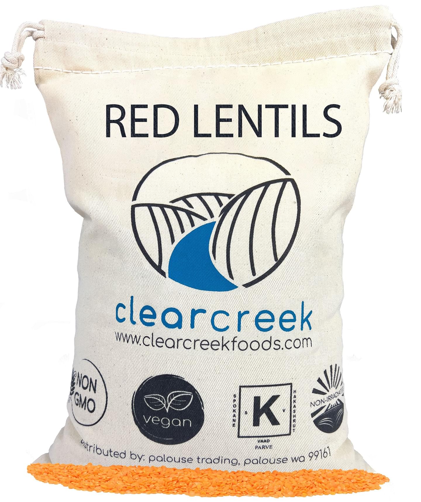 Red Lentils Cotton Bag | 4 LB