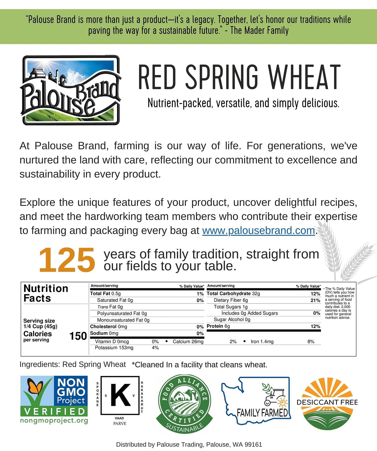 Red Spring Wheat | 5 LB