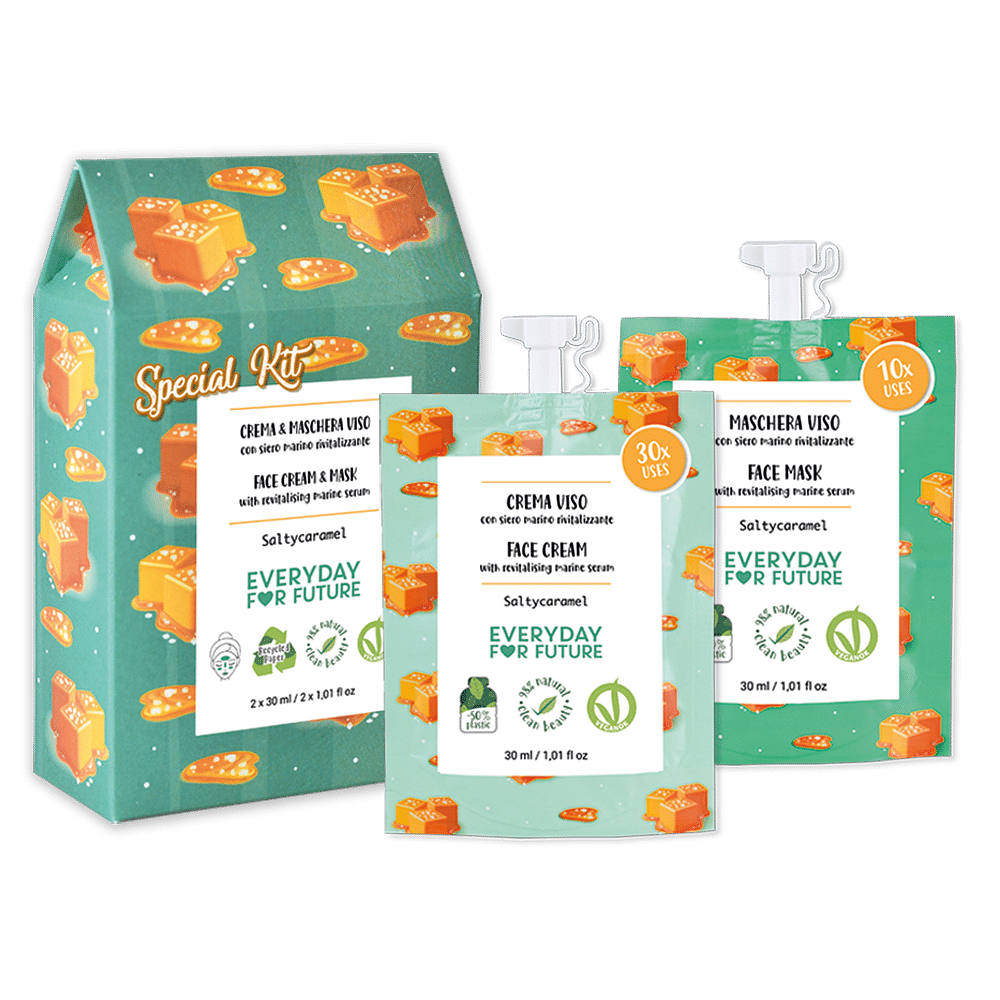 SaltyCaramel Face Cream & Face Mask Kit, Revitalizing image