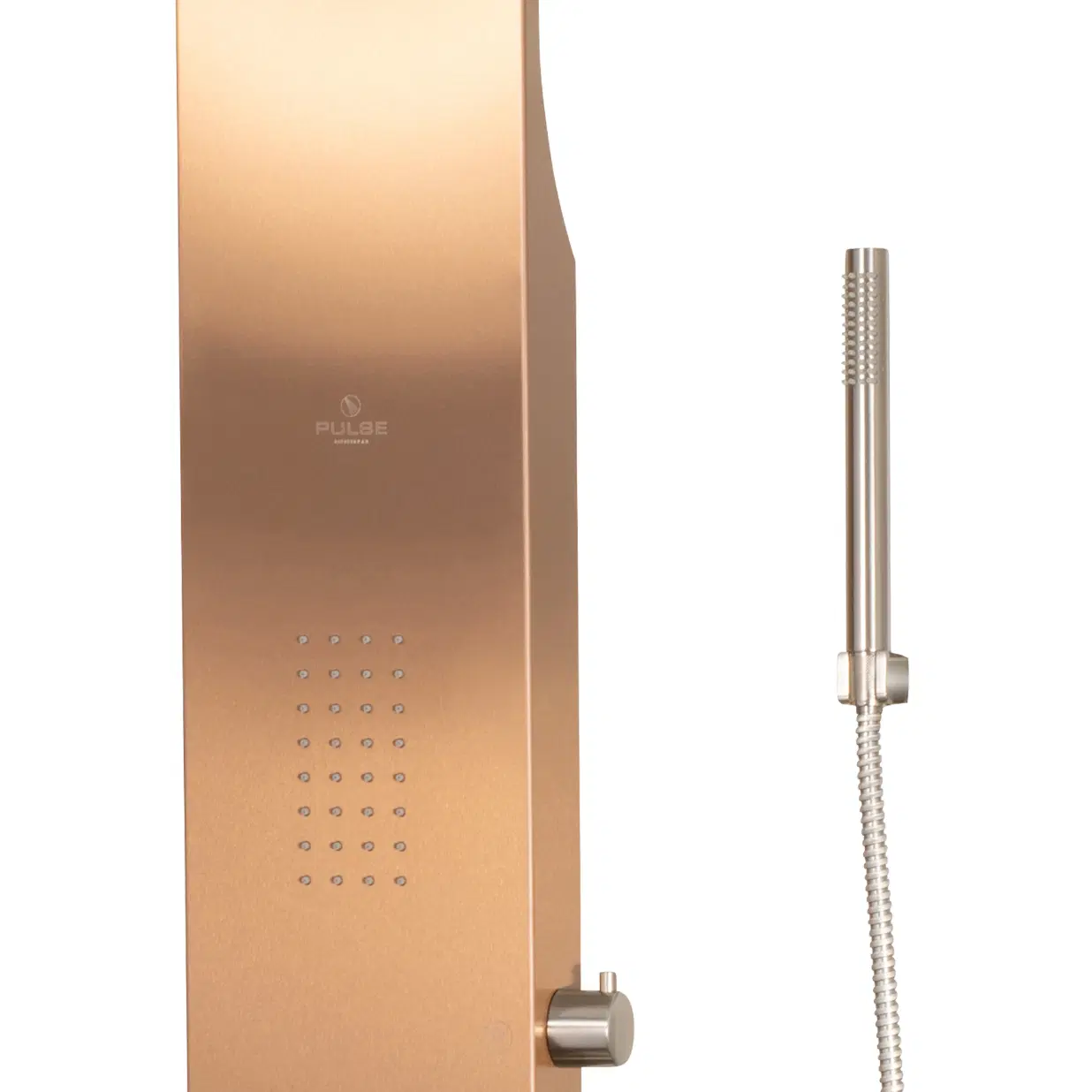 Santa Cruz 7-in ShowerSpa with Dual-function Rain and Waterfall Showerhead with Oversized Body Sprays and Handshower Bronze and Brushed Nickel