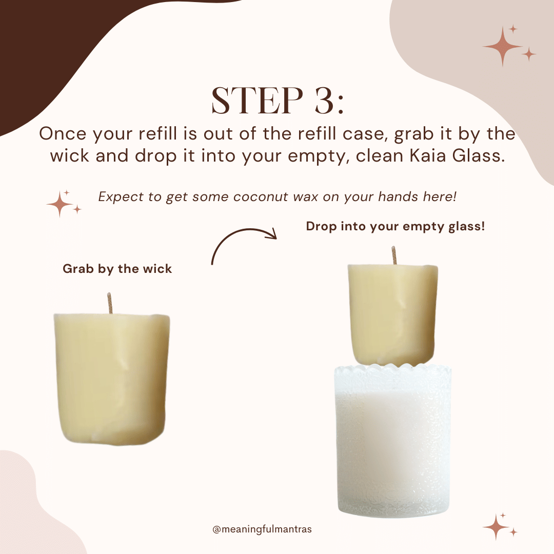 Santal Pistache Natural Candle 8oz Kaia Collection Refill