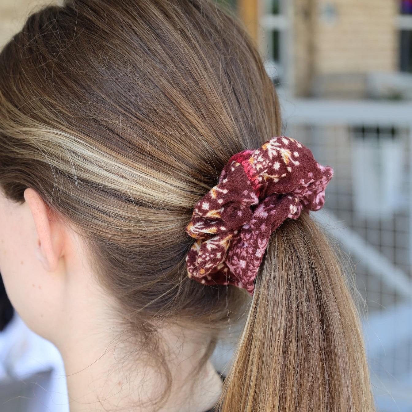 Sari Hair Scrunchie Set