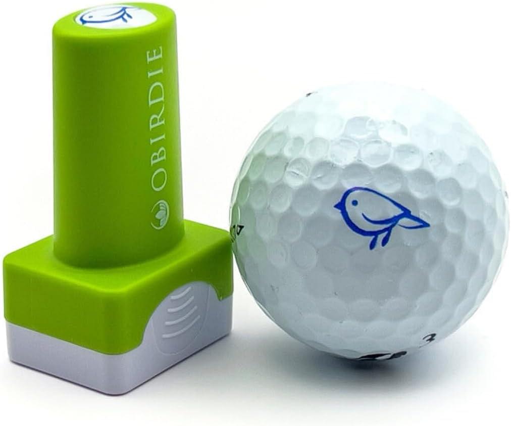 Self-Inking Golf Ball Stamp | Chic & Fun Golf Ball Stamper | Fast-Drying, Waterproof Golf Ball Marker Stamp | Reusable Golf Accessories for Women | Golfer Gifts | Golf Gadgets Birdie