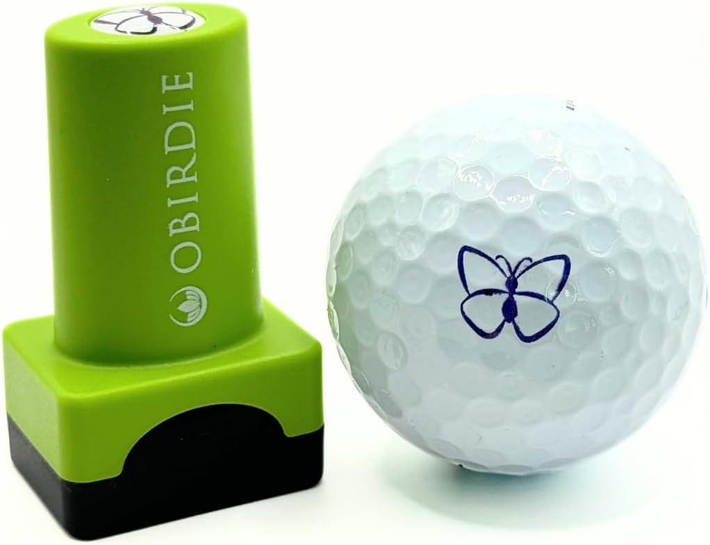 Self-Inking Golf Ball Stamp | Chic & Fun Golf Ball Stamper | Fast-Drying, Waterproof Golf Ball Marker Stamp | Reusable Golf Accessories for Women | Golfer Gifts | Golf Gadgets Butterfly