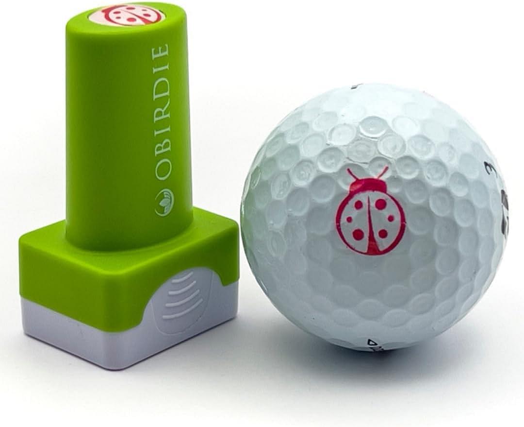 Self-Inking Golf Ball Stamp | Chic & Fun Golf Ball Stamper | Fast-Drying, Waterproof Golf Ball Marker Stamp | Reusable Golf Accessories for Women | Golfer Gifts | Golf Gadgets Ladybug