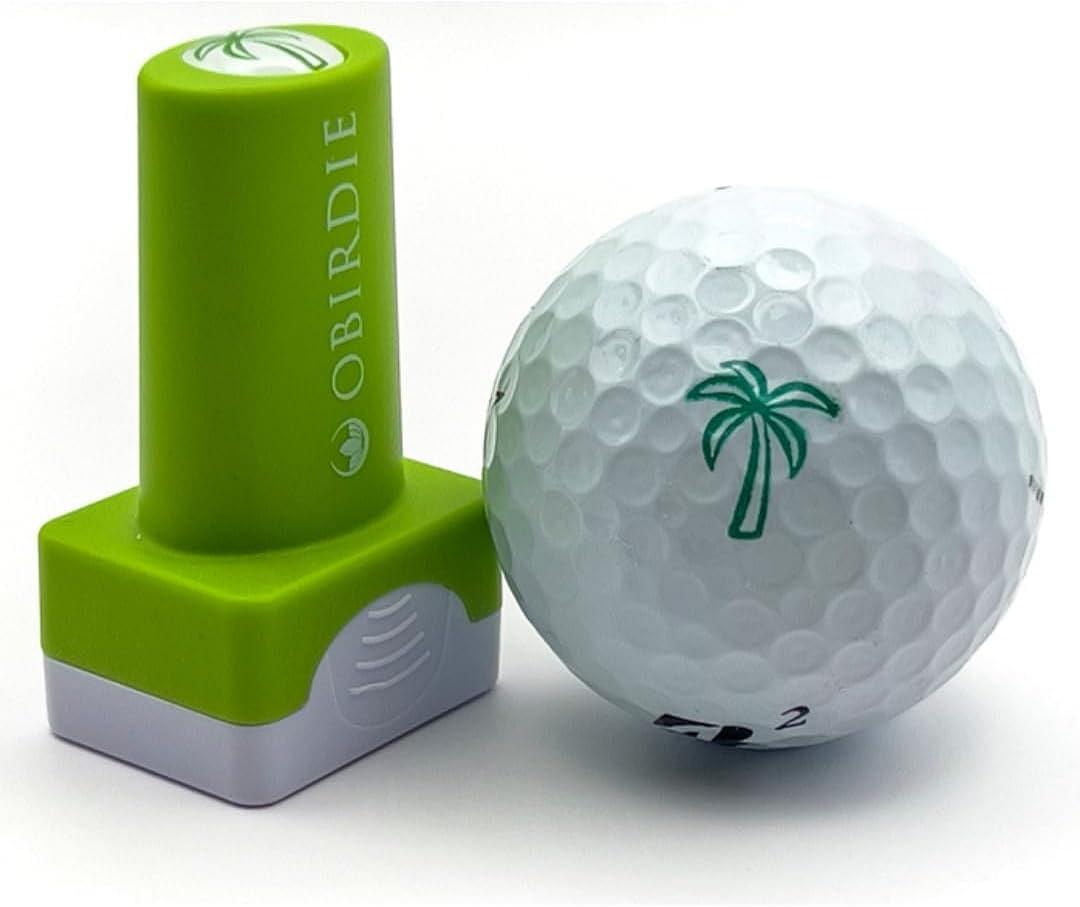 Self-Inking Golf Ball Stamp | Chic & Fun Golf Ball Stamper | Fast-Drying, Waterproof Golf Ball Marker Stamp | Reusable Golf Accessories for Women | Golfer Gifts | Golf Gadgets Palm Tree