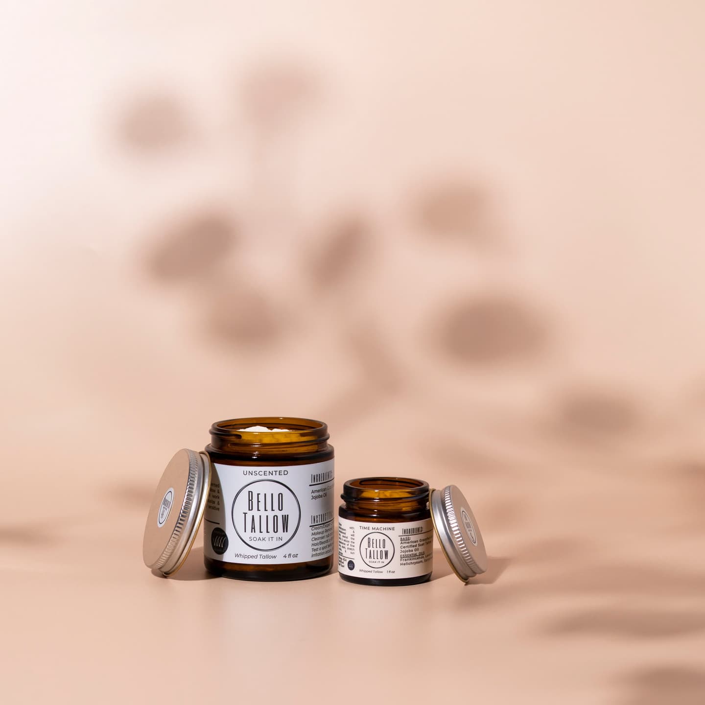 Sensitive Bundle 4 oz Unscented + 1 oz Time Machine Tallow Blend