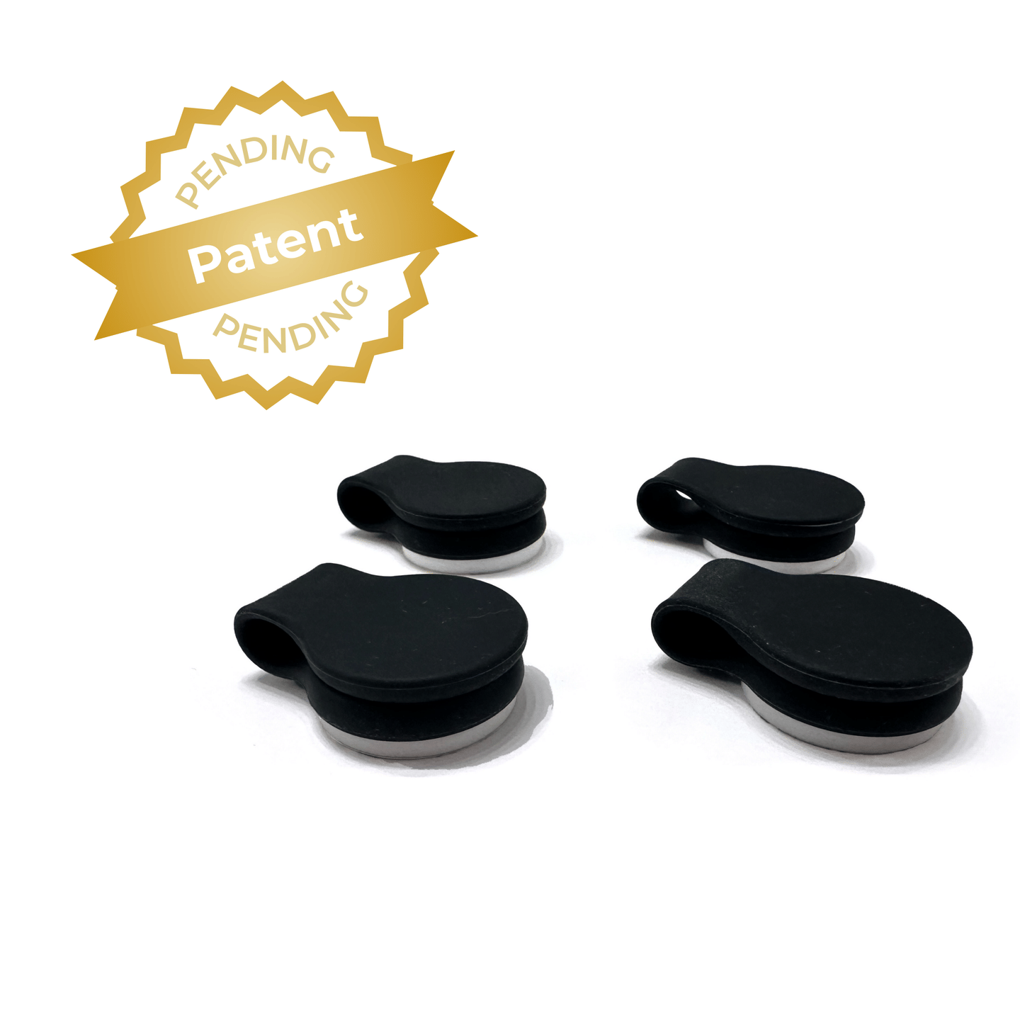 Shower Curtain Keeper 4 pack Black - 2 pack