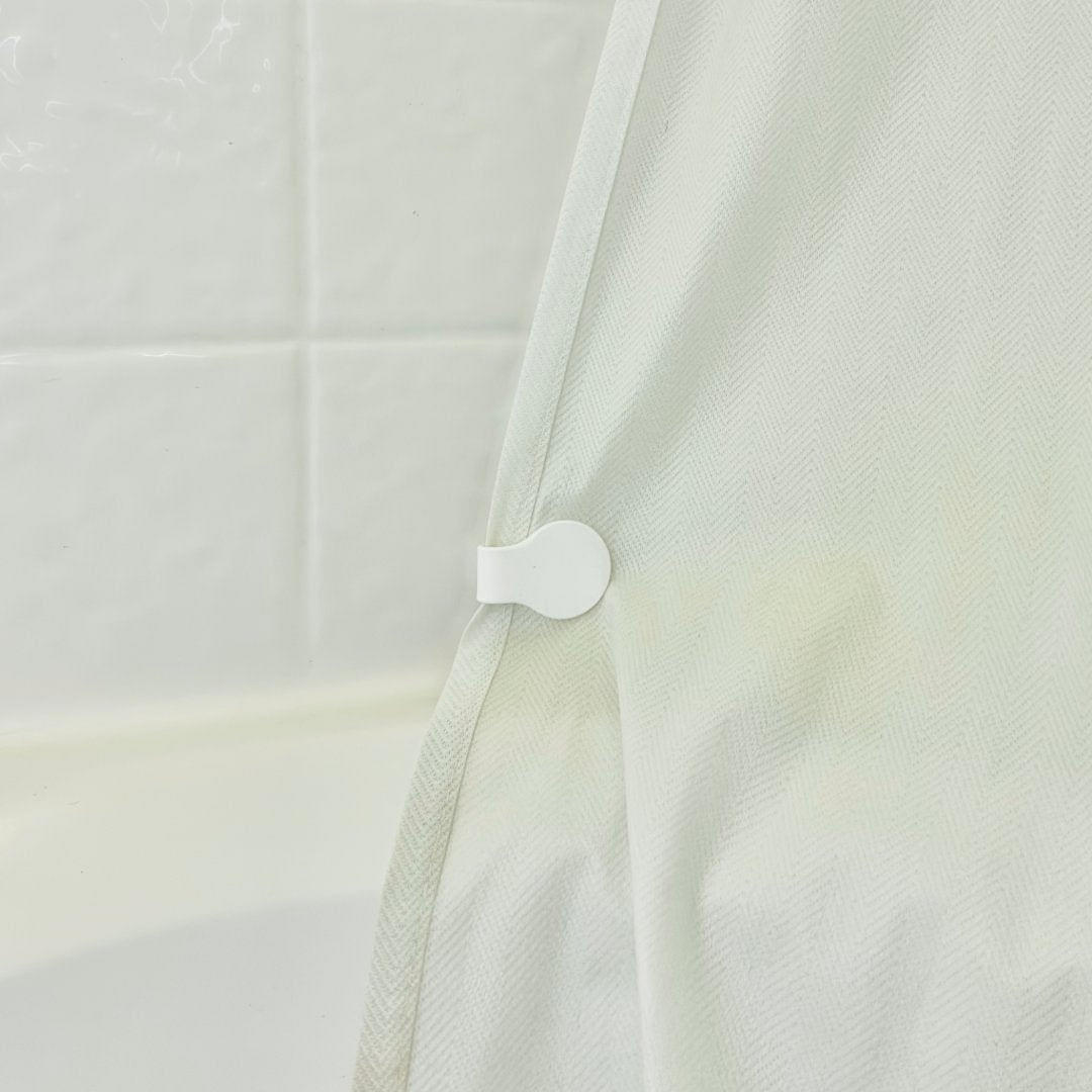 Shower Curtain Keeper 4 pack Bright White