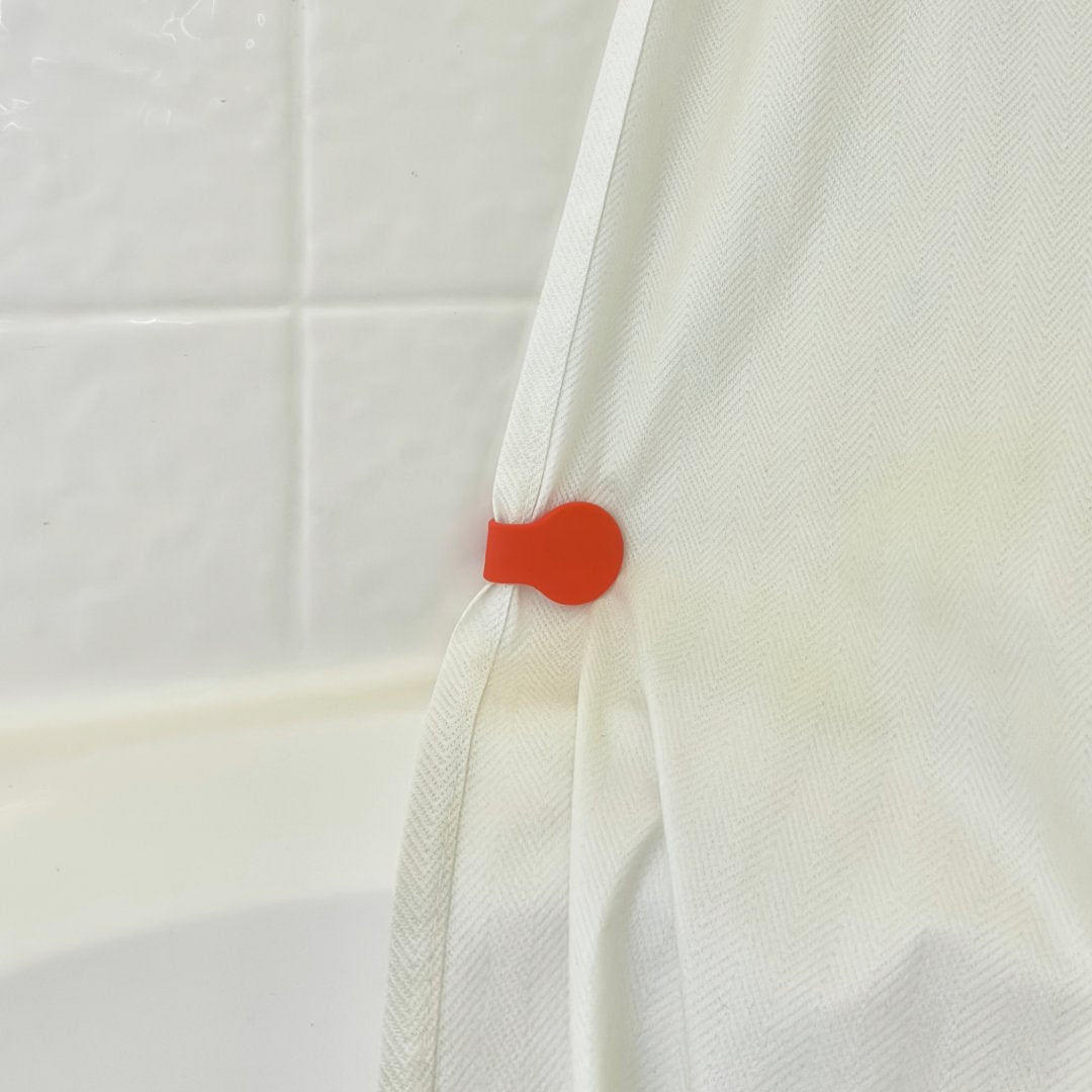 Shower Curtain Keeper 4 pack Brilliant Red