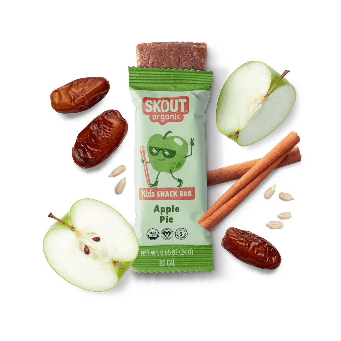 Skout Organic Apple Pie Kids Bar