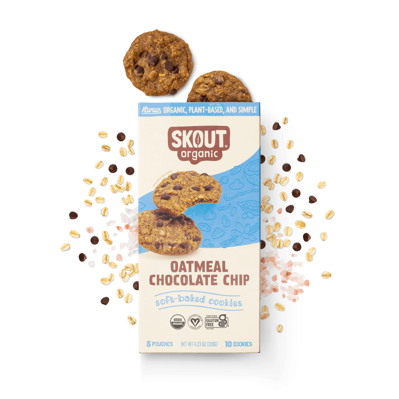 Skout Organic Oatmeal Chocolate Chip Soft Baked Cookies