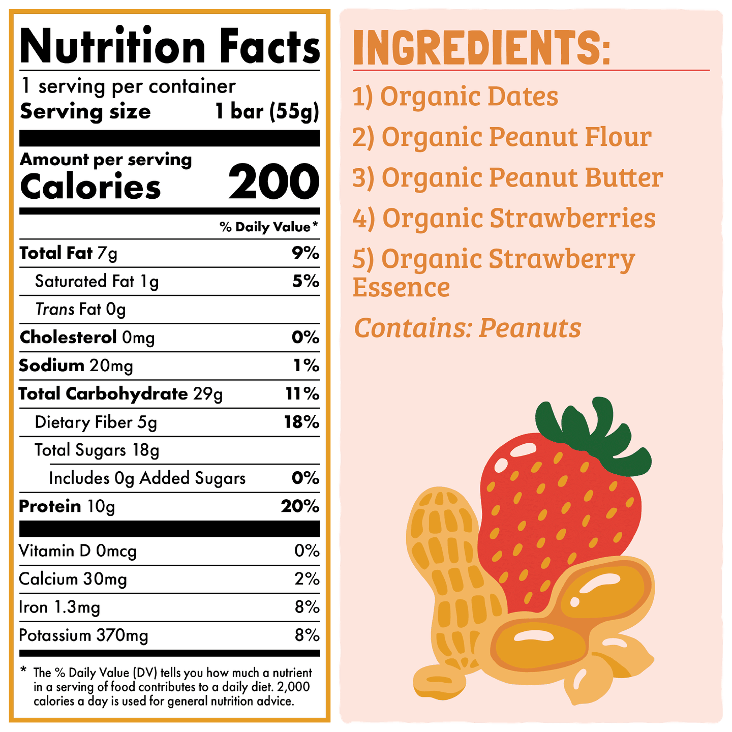 Skout Organic Peanut Butter & Jelly Protein Bar