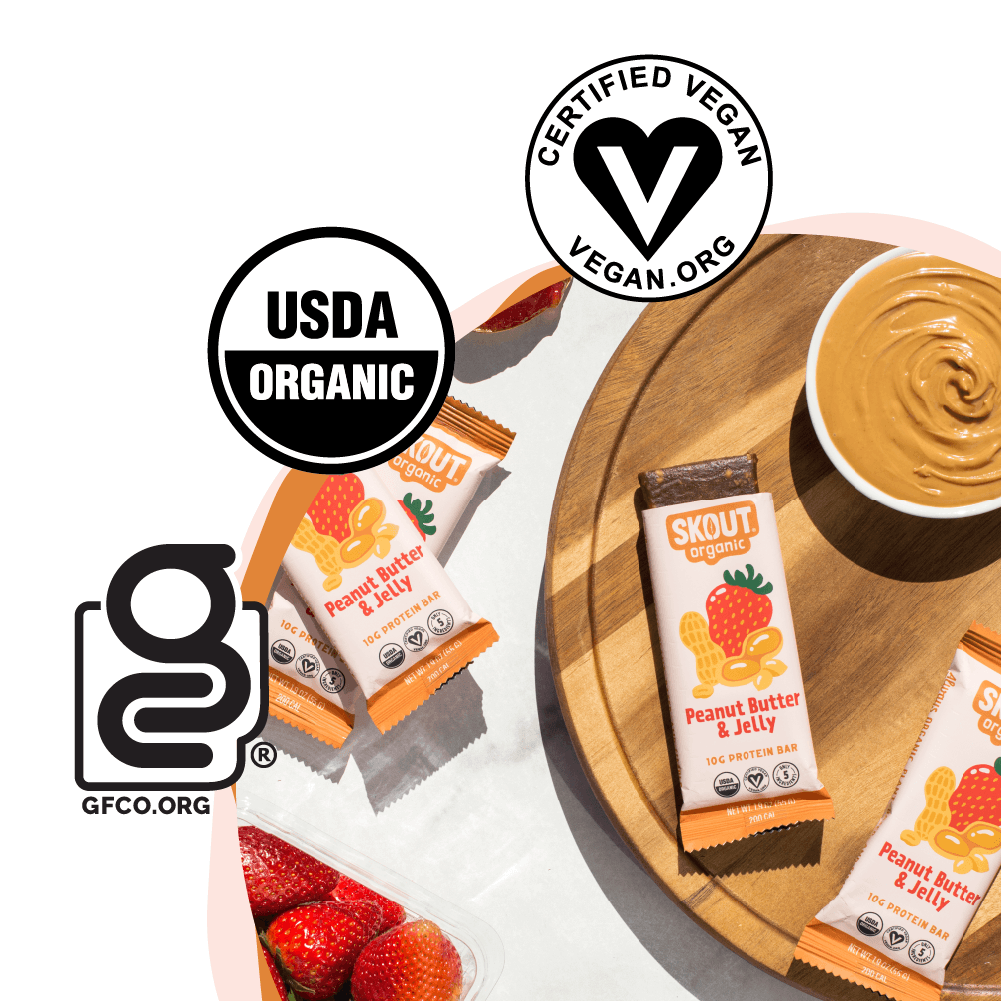 Skout Organic Peanut Butter & Jelly Protein Bar