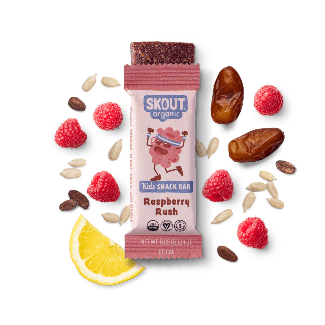 Skout Organic Raspberry Rush Kids Bar