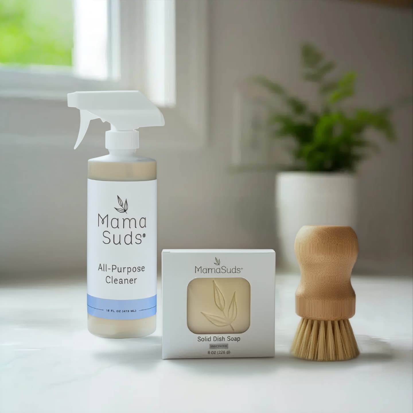 Safe Home Cleaning Starter Set + FREE Bamboo Pot Brush