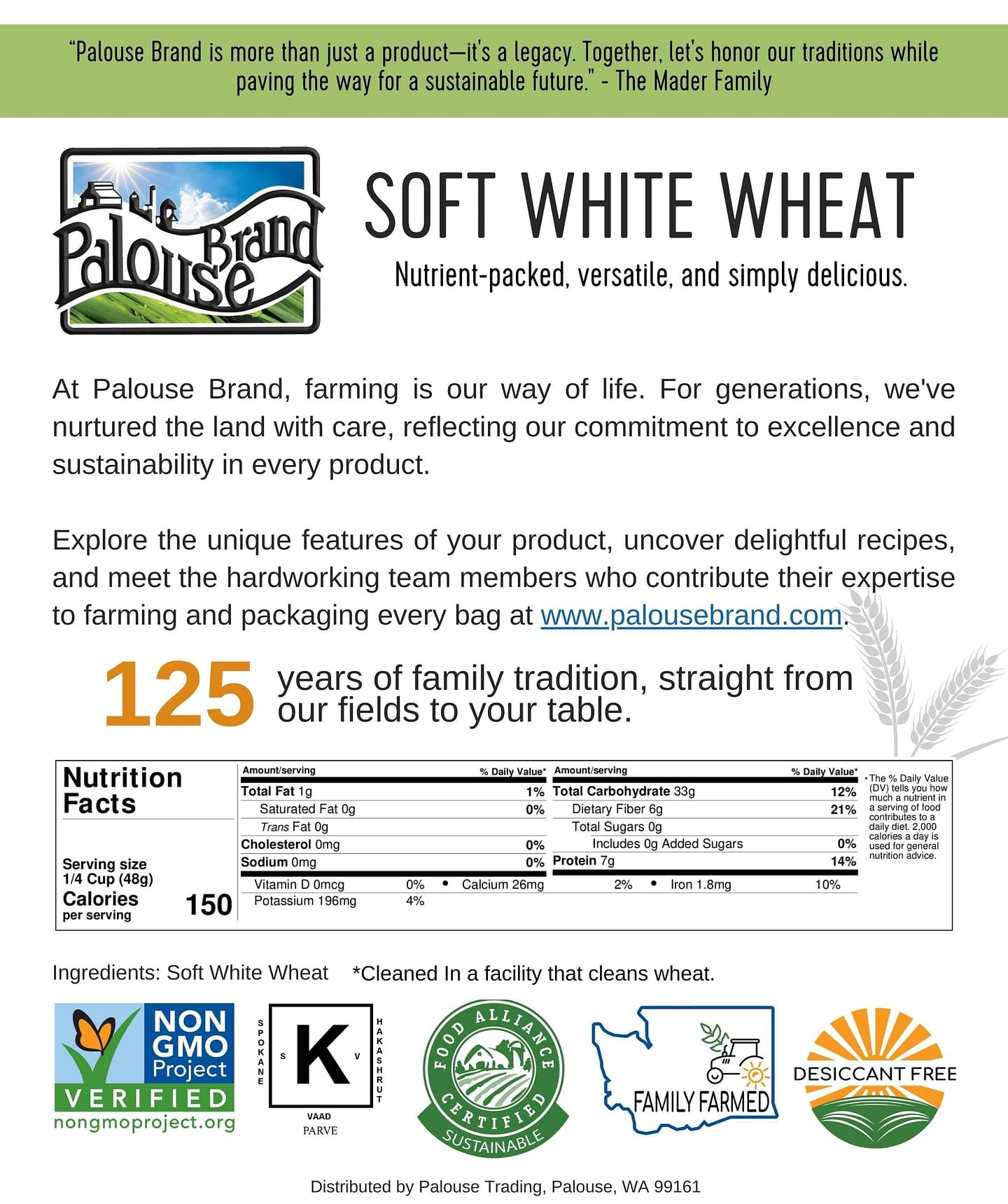 Soft White Wheat | 3 LB