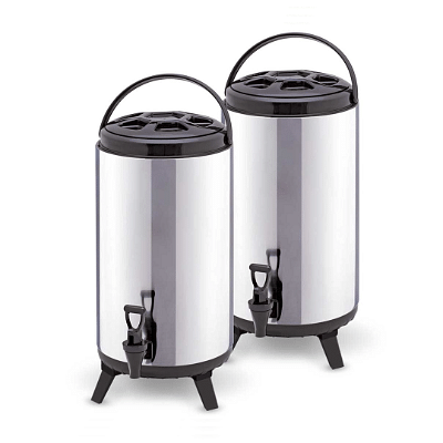 SOGA 2X 12L Portable Insulated Cold/Heat Coffee Tea Beer Barrel Brew Pot With Dispenser