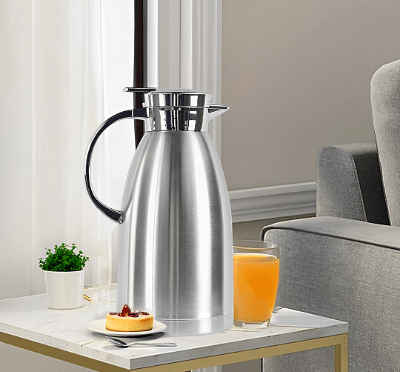 SOGA 2X 2.3L Stainless Steel Insulated Vacuum Flask Water Coffee Jug Thermal