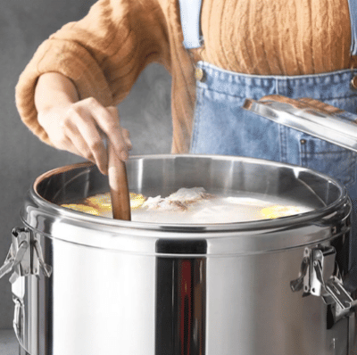 SOGA 2X 30L Stainless Steel Insulated Stock Pot Hot & Cold Beverage Container