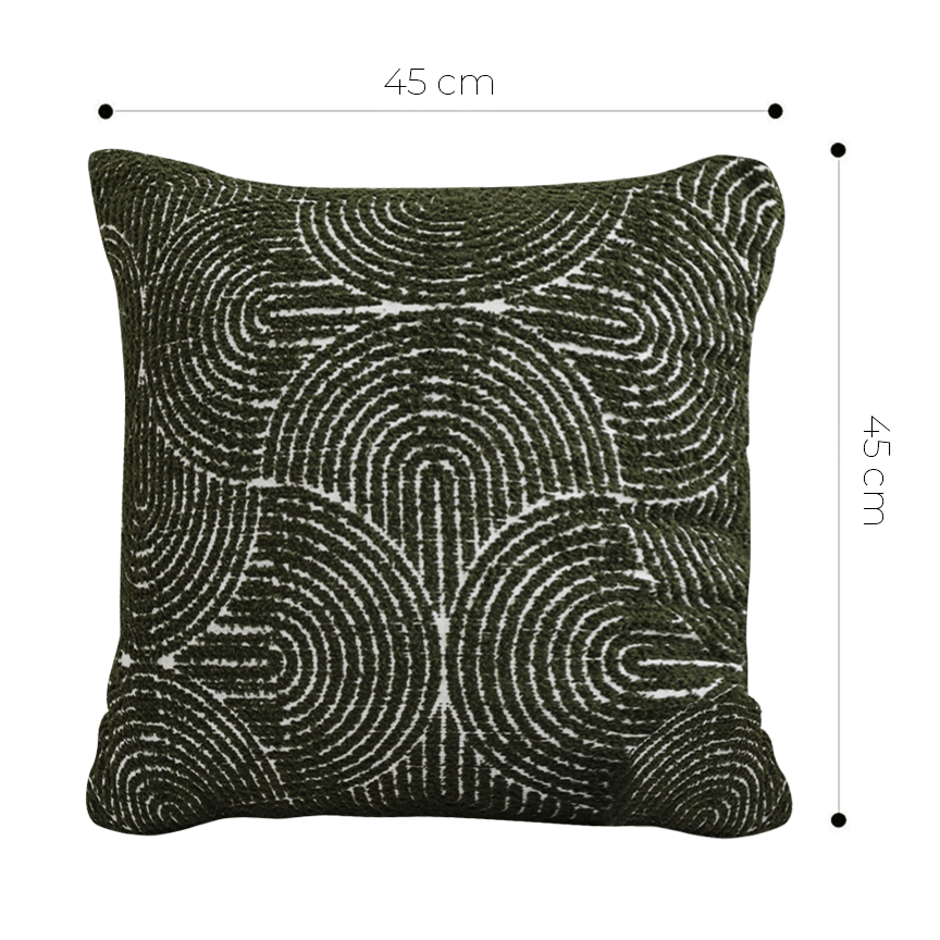 SOGA 2X 45cm Modern Boho Green Tufted Pillow Covers – Decorative Textured Throw Pillowcases for Sofa, Bed & Home Decor