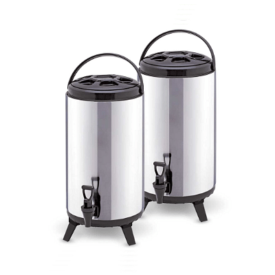 SOGA 2X 8L Portable Insulated Cold/Heat Coffee Tea Beer Barrel Brew Pot With Dispenser