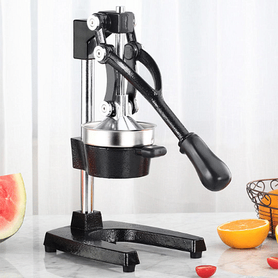 SOGA 2X Commercial Manual Juicer Hand Press Juice Extractor Squeezer Orange Citrus Matte Black