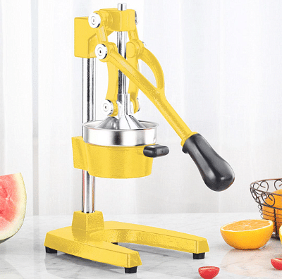 SOGA 2X Commercial Manual Juicer Hand Press Juice Extractor Squeezer Orange Citrus Yellow