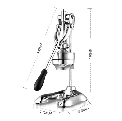 SOGA 2x Stainless Steel Manual Juicer Hand Press Juice Extractor Squeezer Orange Citrus