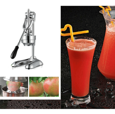 SOGA 2x Stainless Steel Manual Juicer Hand Press Juice Extractor Squeezer Orange Citrus