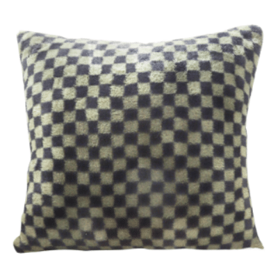 SOGA 45cm Urban Light Luxury Pillow Dark Night Green Checkered Square Throw Pillow