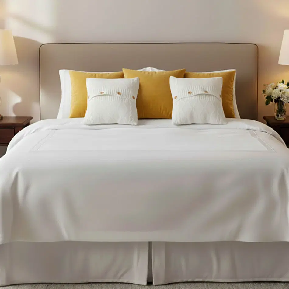 SOGA 5PC Decorative Pillow Cover Set – Golden Yellow Velvet & Knit Pillowcases for Sofa Décor
