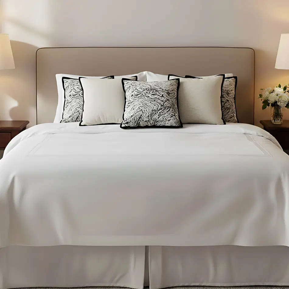 SOGA 5PC Decorative Pillow Cover Set – Modern Cream & Black Abstract & Minimalist Design for Sofa & Bed