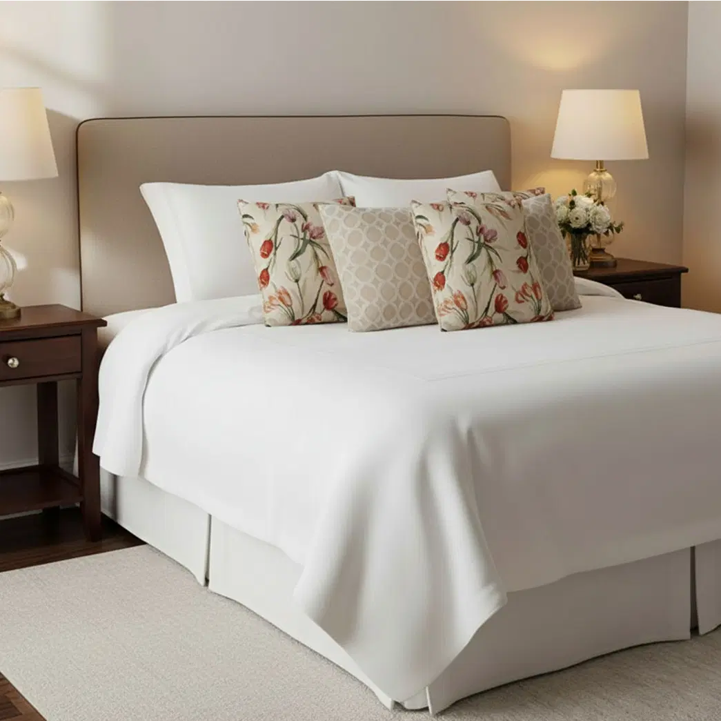 SOGA 5PC Decorative Pillow Cover Set – Quilted Diamond & Light Botanical Floral Covers for Sofa & Bed