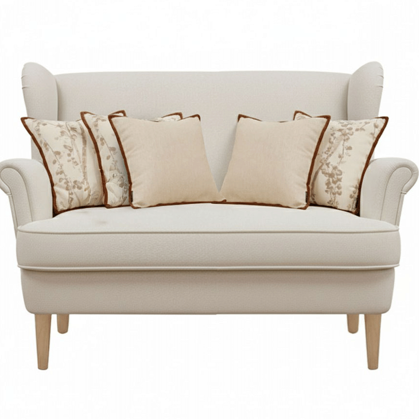 SOGA 5PC Pillowcases – Botanical Branch Print & Vintage Off-WhitePillow Covers for Elegant Nature-Inspired Couch, Bed & Sofa Décor