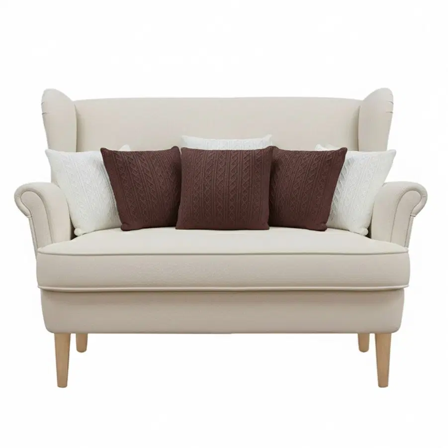 SOGA 6PC 45cm Cable Knit Pure & Luxury Pillowcase Set – Knitted Pillow Covers for Sofa & Bedroom