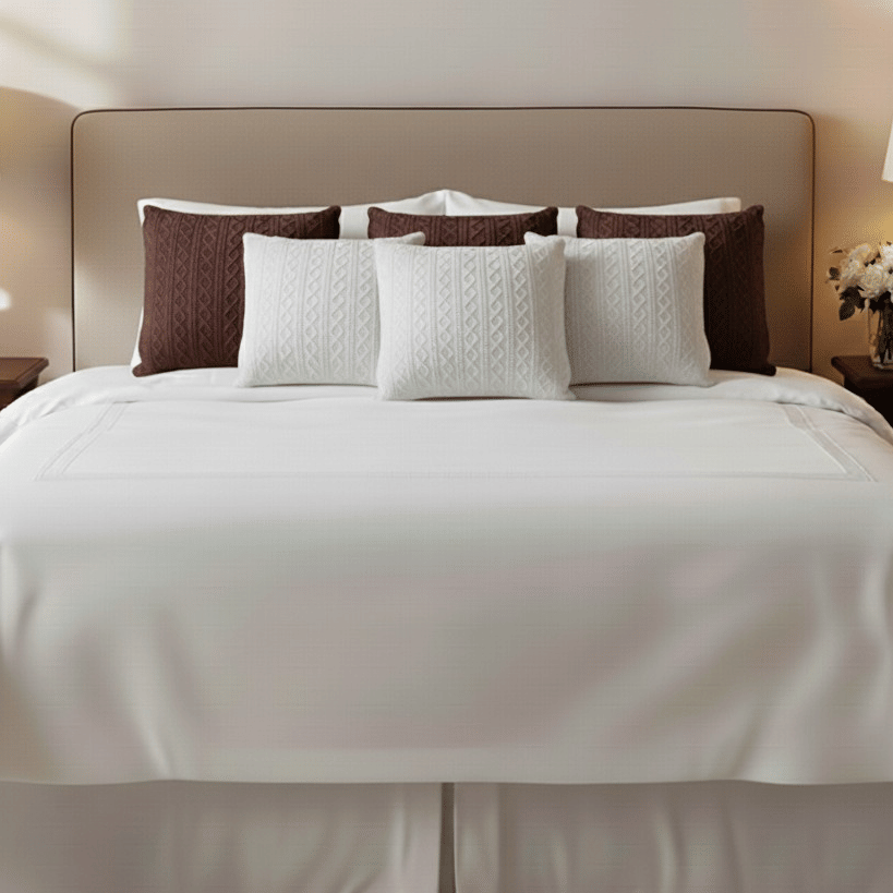 SOGA 6PC 45cm Cable Knit Pure & Luxury Pillowcase Set – Knitted Pillow Covers for Sofa & Bedroom