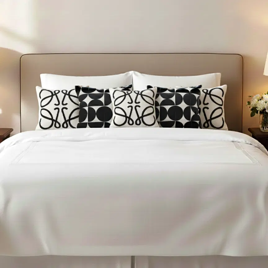 SOGA 6PC 45cm Modern Geometric Circles & Art Loop Pillow Cover Set
