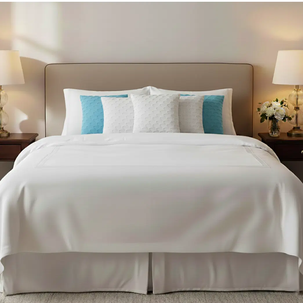 SOGA 6PC 45cm Scalloped Wave Pillow Cover Set – Soft Mint & White