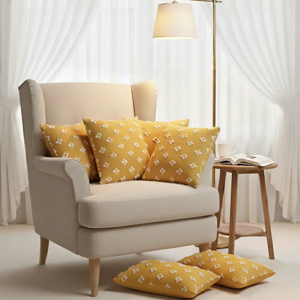 SOGA 6PC 4x 45cm Diamond Elegance Pillowcases & 2x 30x50cm Diamond Pattern Pillowcases – Pillow cover Set