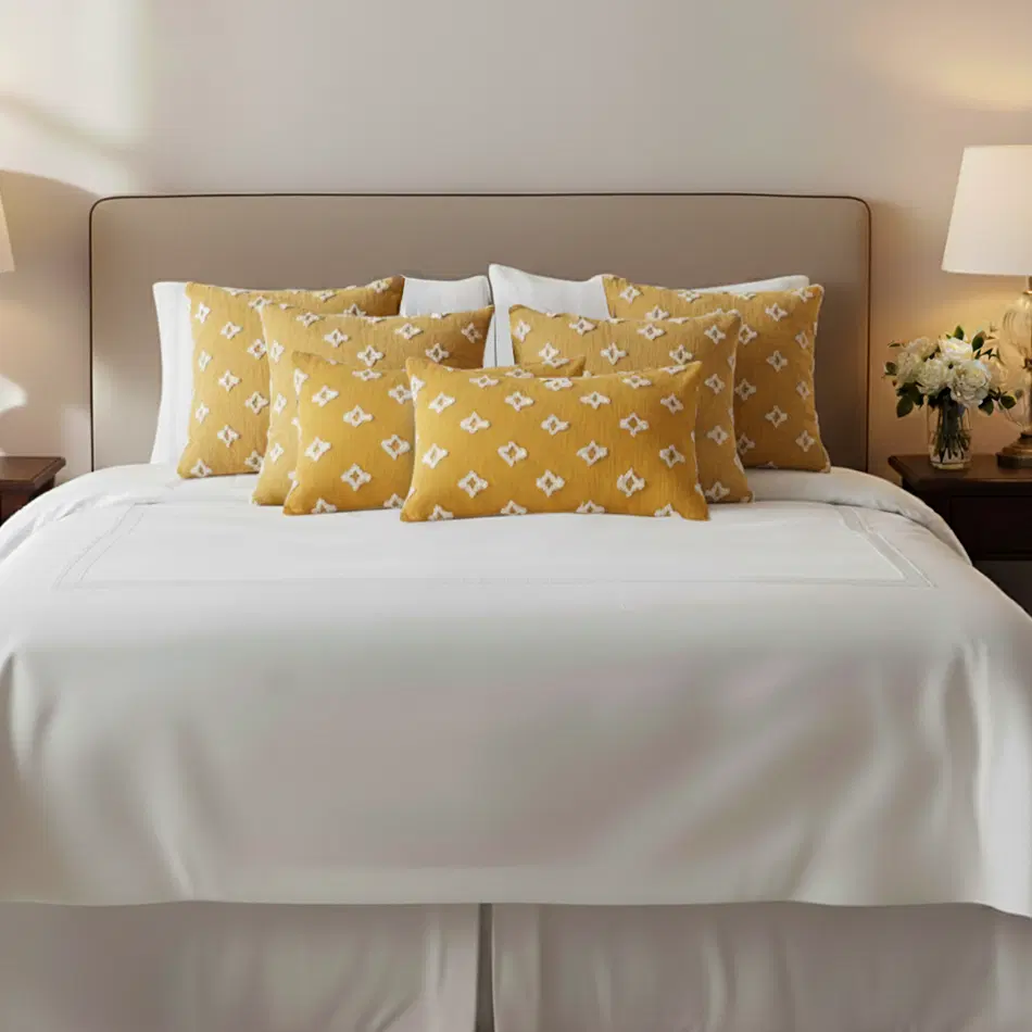 SOGA 6PC 4x 45cm Diamond Elegance Pillowcases & 2x 30x50cm Diamond Pattern Pillowcases – Pillow cover Set