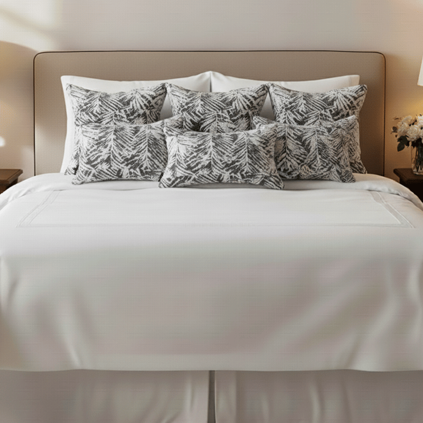 SOGA 6PC 4x 45cm Palmbeach Tropical & 2x 30x50cm Palmbeach Rectangular Tropical Pillowcases – Pillow cover Set
