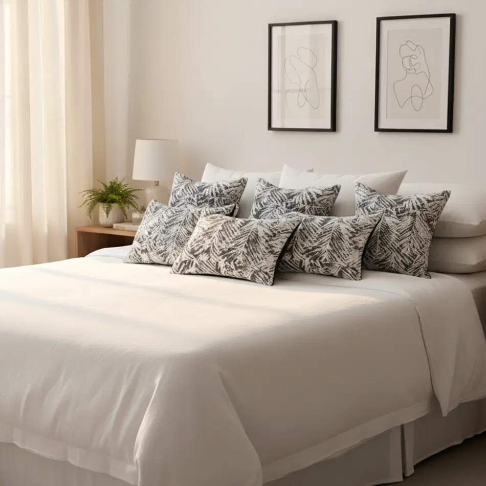 SOGA 6PC 4x 45cm Palmbeach Tropical & 2x 30x50cm Palmbeach Rectangular Tropical Pillowcases – Pillow cover Set