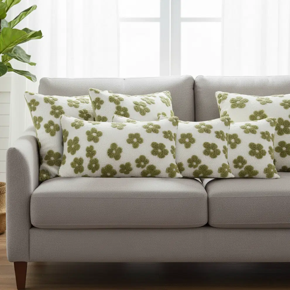 SOGA 6PC Pillowcase Set – 4x 45cm Garden Bloom Delight + 2x 30x50cm Botanical Bloom Beauty
