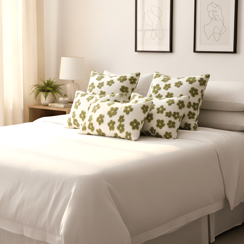 SOGA 6PC Pillowcase Set – 4x 45cm Garden Bloom Delight + 2x 30x50cm Botanical Bloom Beauty
