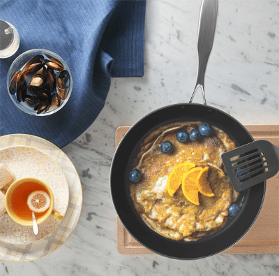 SOGA Stainless Steel Fry Pan 34cm Frying Pan Induction FryPan Non Stick Interior