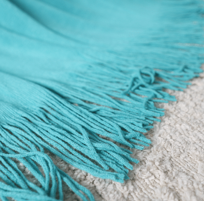 SOGA Teal Acrylic Knitted Throw Blanket Solid Fringed Warm Cozy Woven Cover Couch Bed Sofa Home Decor